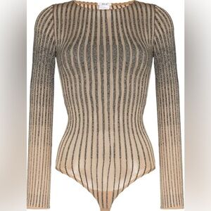 Wolford Carol Stripe String Bodysuit